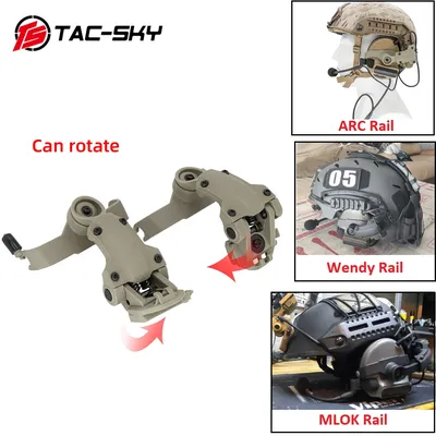 TS TAC-SKY DulMédiateur set COMTAC II III Adaptateur de montage pour casque Compatible avec la coque