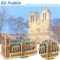 Puzzle 3D d'église Notre Dame de Paris pour enfants et adultes kits de modèles assemblés jouets de