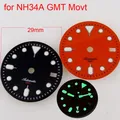 SKX-Cadran de montre personnalisé pièces de montre cadran de plaque de cadran coloré orange