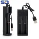 Chargeur USB universel à 1/2 fentes pour piles rechargeables Li-ion 18650 26650 14500