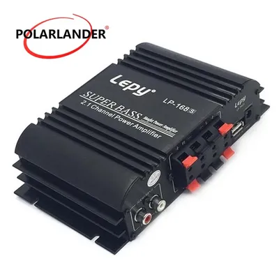 Lepy LP-168S 12V Power Subwoofer avec fonction AUX 2.1 Canaux Auto Audio Car Amplifier Bass Output