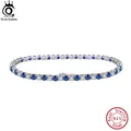 ORSA Jewelry – Bracelet de Tennis en argent Sterling 925 et saphir pour homme et femme bijou fait à