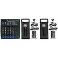 Gemini GEM-08USB 8 Channel Bluetooth Mixer w/USB 8 Ins/2 Bus/3 Band EQ+(2) Mics