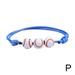 Popular Baseball Basketball Bracelets Woven Wax Line Tennis Bracele Sports X5W3