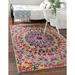 Rugs.com Carnevale Collection Rug â€“ 5 x 8 Multi Medium Rug Perfect For Bedrooms Dining Rooms Living Rooms