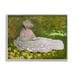 Stupell Industries Springtime Classic Claude Monet Painting Female Portrait Painting Gray Framed Art Print Wall Art Design by one1000paintings