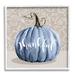 Stupell Industries Thankful Patterned Fall Pumpkin Graphic Art White Framed Art Print Wall Art Design by Livi Finn