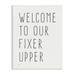 Stupell Industries Fixer Upper Home Welcome Sign Casual Typography Graphic Art Unframed Art Print Wall Art Design by Lux + Me Designs