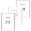 Haus and Hues 12x16 Frames - White Gallery Wall Frame Set White Photo Frames Picture Frames White Frames Gallery Wall White Picture Frames 12x16 White Picture Frames Pack (White Aluminum Frames)