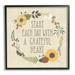 Stupell Industries With A Grateful Heart Flowers Graphic Art Black Framed Art Print Wall Art Design by Laura Marshall