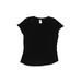 Anko Baby Short Sleeve T-Shirt: Black Print Tops - Kids Girl's Size 8