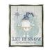 Stupell Industries Let It Snow Somewhere Else Gnome Graphic Art Luster Gray Floating Framed Canvas Print Wall Art Design by Jennifer Pugh
