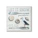 Stupell Industries Let It Snow Somewhere Else Phrase Graphic Art Gallery Wrapped Canvas Print Wall Art Design by Elizabeth Tyndall