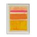 Stupell Industries Varied Orange Stripes Arrangement Painting White Framed Art Print Wall Art Design by Victoria Barnes
