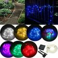 ZOELNIC Solar String Lights Outdoor Updated 50 LED Solar Rope Lights Outdoor Waterproof Fairy Lights 8 Modes PVC Tube String Light for Garden Fence Party Wedding Decor (Warm White)