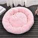 Extra Amazingly Luxury Soft Fluffy Comfort Pet Dog Cat Rabbit Bed Comforable Warm Pet Cushion Small Animal Bed For Small Medium Animals Round S Pink