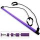 Yoga Pilates Bar Stick Exerciser Pull Rope Gym Workout Pilates Trainer