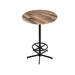 Holland Bar Stool 42 in. Indoor & Outdoor All-Season Table with 32 in. Dia. Rustic Top