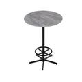 Holland Bar Stool 42 in. Indoor & Outdoor All-Season Table with 36 in. Dia. Greystone Top