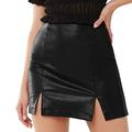 Pleated Tennis Skirts for Women Skirts Women s Comfortable Fashion Basic High Waist Leather Bodycon Mini Pencil Skirt Skirts Long for Women Casual plus Size