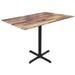 Holland Bar Stool 42 in. Indoor & Outdoor Table with 32 x 48 in. Rustic Top