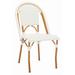 SAFAVIEH California Outdoor Patio Side Chair White Set of 2