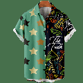OBOSOE Adult Kids 0Button Up Shirts Short Sleeve Novelty Beach Tops Breathable Bowling Shirts Sizes Kids-Adult Unisex
