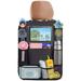 Car Back Seat Organizer Backseat Car Organizer Back Seat Storage Bag with 10.5 Touchable Tablet Holder 9 Storage Pockets Waterproof Kick Mats Car Seat Protector for Toy iPad Bottle Snacks Books