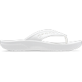 Crocs White Baya Ii Flip Shoes