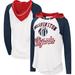 Women's G-III 4Her by Carl Banks White Washington Wizards MVP Raglan Hoodie Long Sleeve T-Shirt