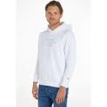 Kapuzensweatshirt TOMMY HILFIGER "HILFIGER CURVE LOGO HOODY" Gr. XL, weiß (white) Herren Sweatshirts