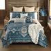 Donna Sharp Mesquite Quilt Set Polyester/Polyfill/Microfiber in Blue | Twin Quilt + 1 standard Sham | Wayfair 754069204328