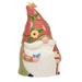 Certified International Garden Gnomes 3-D Cookie Jar Ceramic in Green/Red/Yellow | 8 H x 9.5 W x 6.5 D in | Wayfair 29086