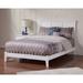 AFI Furnishings Madison Solid Wood Low Profile Platform Bed Wood in White | 50 H x 64.625 W x 82.625 D in | Wayfair AT8641002
