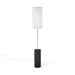 Seascape Lamps Revin 60" Floor Lamp Metal in White/Brown | 60 H x 10 W x 10 D in | Wayfair SL_Revin_Ebony_WH