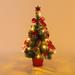 The Holiday Aisle® 17.7" H Gold Christmas Tree in Green | 7 W in | Wayfair 6A8259CE94A240299A863D92A649045F