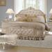 Michael Amini Lavelle Tufted Velvet Mansion Bed Wood & /Upholstered/Velvet in Brown | 66.5 H x 82 W x 91.5 D in | Wayfair 54000CCKWM-113