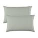 Latitude Run® Organic 100% Cotton Breathable & Lightweight Deep Pocket Pillowcases Cotton Percale in Green | King | Wayfair