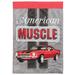 East Urban Home American Muscle Car 2-Sided Polyester 18 in. x 13 in. Garden Flag in Black/Gray/Red | 18 H x 13 W in | Wayfair