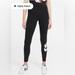 Nike Pants & Jumpsuits | Nike Sportswear Essential Women's High-Waisted Logo Leggings | Color: Black | Size: S