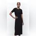 Zara Dresses | Bnwot Zara Cotton Ribbed Dress | Color: Black | Size: S