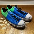 Converse Shoes | Converse All Star Chuck Taylor Blue And Green Nylon Shoes (Men's 12/Women's 14) | Color: Blue/Green | Size: 12