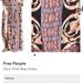 Free People Dresses | Nwot Fp Black Print ‘Fern’ Maxi Dress | Color: Black/Pink | Size: 0