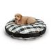 Snoozer Pet Products Wag Collection Snoozer Indoor Outdoor Round Dog Bed Polyester in Black/Green | 4 H x 23 W x 23 D in | Wayfair 10118