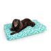 Snoozer Pet Products Wag Collection Snoozer Indoor Outdoor Rectangle Dog Bed Polyester in Blue/White | 4 H x 36 W x 21 D in | Wayfair 11204