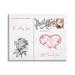 Stupell Industries To My Love Valentines Postcard Canvas Wall Art By Lil' Rue Canvas in White | 36 H x 48 W x 1.5 D in | Wayfair ar-649_cn_36x48
