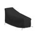 Arlmont & Co. Heavy-Duty Waterproof Patio Chaise Lounge Cover, Outdoor Durable & UV-Resistant Beach Lounger Cover in Black | Wayfair