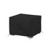 Arlmont & Co. Heavy-Duty Multipurpose Waterproof Square Ottoman Deck Box Cover, Outdoor Square Storage Bench Cover Plastic in Black | Wayfair