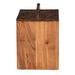 Millwood Pines Woodbourne Kitchen Canister Wood in Brown | 8.5 H x 6 W x 6 D in | Wayfair 805938E6BDC24D7EB9B117BC25B9ED7F