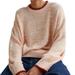 Urban Outfitters Sweaters | *Worn Once* Urban Outfitters Oversized Bdg Light Orange Clark Sweater, Size Xl | Color: Orange/Pink | Size: Xl